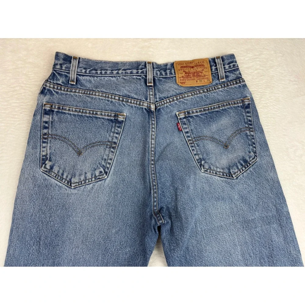 Levi's 505 Men's 35x30 Vintage **Tag Verified w/pics** jeans Blue Faded Denim